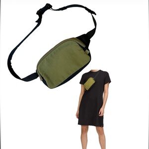Lululemon - Everywhere Mini Belt Bag | Bronze Green Black | Travel Activewear